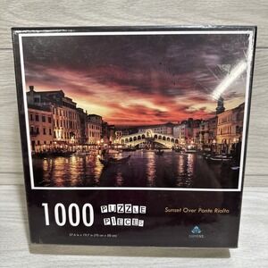 SAPYENS 1000 PC Puzzle 28x20" Sunset Over Ponte Rialto Factory Sealed
